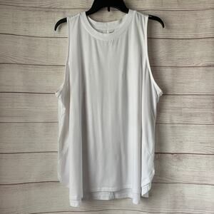 Tek Gear White Sleeveless Active Shirt or Tank Top Crew Neck Size 1X
